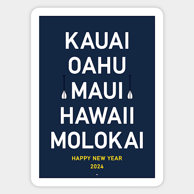 Hawaii Hawai Maui Molokai Aloha Honolulu USA Surf Pacific Sticker by PB Mary